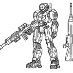 coloriage Robot pour enfants