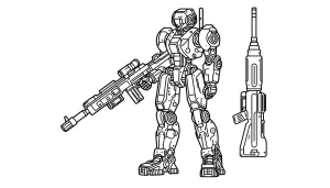 coloriage Robot pour enfants