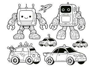 coloriage Robot a dessiner et imprimer