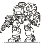 coloriage Robot de pour enfants