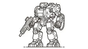 coloriage Robot de pour enfants