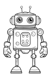 coloriage Robot à imprimer gratuitement pdf