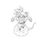 imprimer coloriage Sangoku gratuit