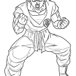 coloriage Sangoku educatif pour enfant