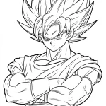coloriage Sangoku et apprentissage