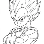 coloriage Sangoku pour enfant de 5 ans