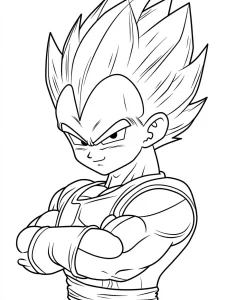 coloriage Sangoku pour enfant de 5 ans
