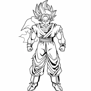 coloriage Sangoku d