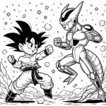 coloriage Sangoku educatif pour enfant