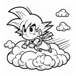 coloriage Sangoku a dessiner en ligne