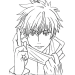 coloriage Satoru Gojo à imprimer pdf