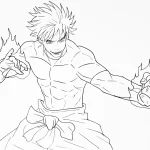 coloriage Satoru Gojo d