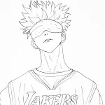 coloriage Satoru Gojo à imprimer gratuit