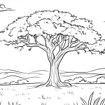 coloriage Savane et découpage à imprimer