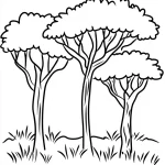 coloriage Savane gratuit a imprimer