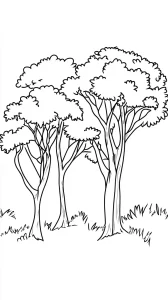 coloriage Savane gratuit a imprimer