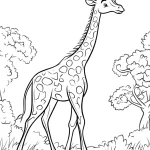 coloriage Savane a imprimer gratuitement