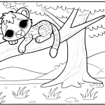 imprimer coloriage Savane pour enfant