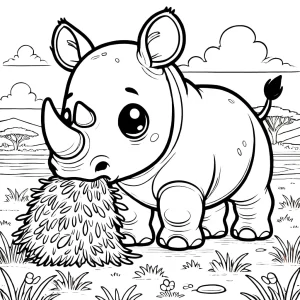 coloriage Savane a dessiner et imprimer
