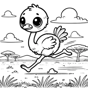 coloriage Savane pour enfants