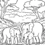 coloriage Savane gratuit