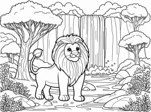 coloriage Savane gratuit