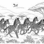 coloriage Savane en ligne pour enfant
