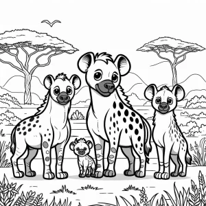 coloriage Savane a colorier en ligne gratuitement