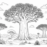 coloriage Savane pour enfants