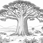 coloriage Savane et dessin a imprimer