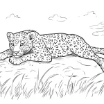coloriage Savane à imprimer pour enfants