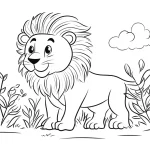 imprimer coloriage Savane