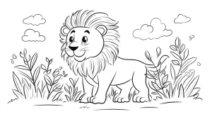 imprimer coloriage Savane