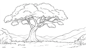 coloriage Savane en ligne pour enfant