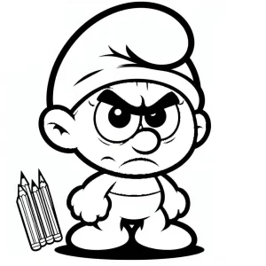 coloriage Schtroumpf et dessin a imprimer