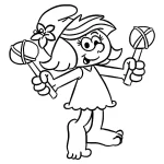 imprimer coloriage Schtroumpf gratuit