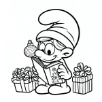 coloriage Schtroumpf à imprimer pour enfants