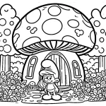 coloriage Schtroumpf à imprimer pour enfants