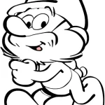 coloriage Schtroumpf pour enfant de 5 ans