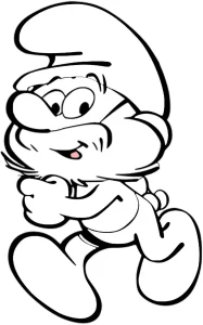 coloriage Schtroumpf pour enfant de 5 ans