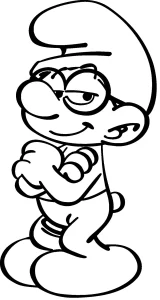 coloriage Schtroumpf pour enfant