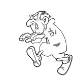 coloriage Schtroumpf à imprimer pour enfant de 2 ans
