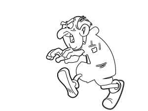 coloriage Schtroumpf à imprimer pour enfant de 2 ans