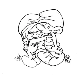 coloriage Schtroumpf de pour enfants
