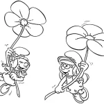 coloriage Schtroumpf pour enfant de 2 ans