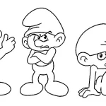 coloriage Schtroumpf pour primaire