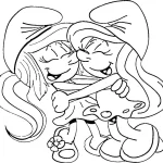 coloriage Schtroumpf a imprimer pour enfant de 4 ans