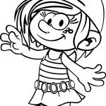 coloriage Schtroumpf à imprimer kawaii