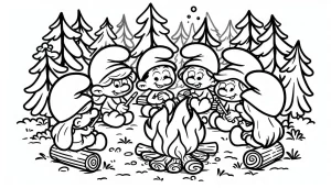 coloriage Schtroumpf pour enfants