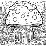 coloriage Schtroumpf pour enfant de 4 ans